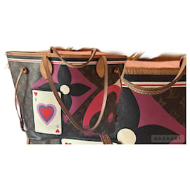 Louis Vuitton-Jeu Neverfull activé-Marron foncé