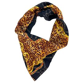 DA TRUSSARDI Sciarpa Bandana Sciarpa da Donna Cotone LeoPrint Multicolore