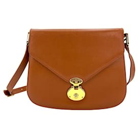MCM-MCM Vintage Leather Bag Brown Shoulder Bag Flap Bag Crossbody Bag-Brown