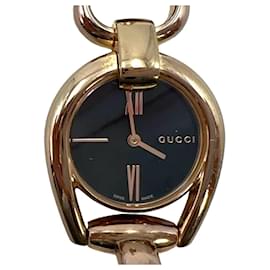 Gucci-gucci 139.5 Orologio da donna Horsebit Roés Orologio in acciaio dorato Prodotto svizzero-Altro
