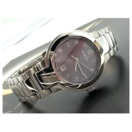 Gucci-GUCCI 8900 L Timepieces Ladies Watch Uhr Silver Steel Damen Armbanduhr-Silber