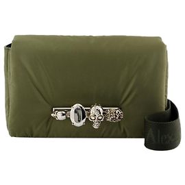Neue Knuckle Bum Umhängetasche – Alexander McQueen – Nylon – Khaki Grün Khaki