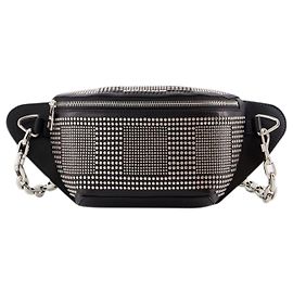 Biker Bumbag Belt Bag - Alexander McQueen - Leather - Black Black