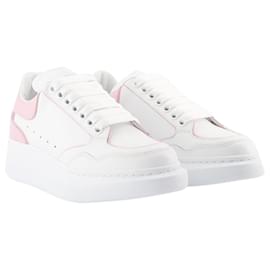 Alexander Mcqueen-Oversized Hybrid Sneakers - Alexander McQueen - Leather - White/pink-White