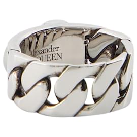 Alexander Mcqueen-Skl & Pearl Ring - Alexander McQueen - Metal - Metallic-Metallic