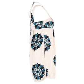 Marc by Marc Jacobs-Marc by Marc Jacobs Floral Print Mini Dress in Cream Rayon-White,Cream