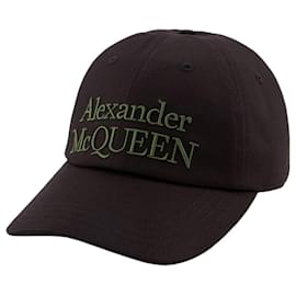 Alexander Mcqueen-Stacked Cap - Alexander McQueen - Cotton - Black-Black