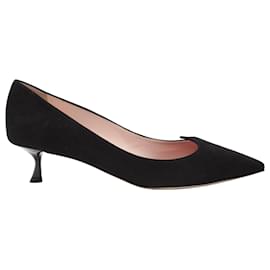 Roger Vivier-Roger Vivier I Love Vivier Pumps in Black Suede-Black