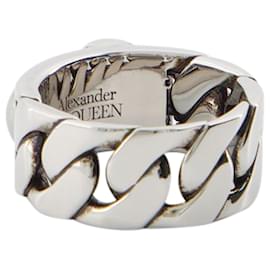 Alexander Mcqueen-Skl & Pearl Ring - Alexander McQueen - Metal - Metallic-Metallic