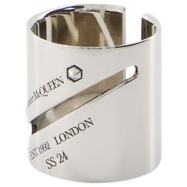 Identity Tag Ring - Alexander McQueen - Metal - Metallic Metallic