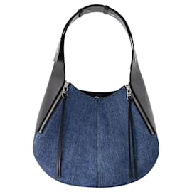 Alexander Mcqueen-Bolso Hobo The Skull - Alexander McQueen - Denim - Azul-Azul