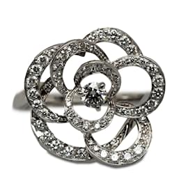 Chanel-18K Camellia Collection Ring-Silber