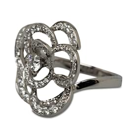 Chanel-18K Camellia Collection Ring-Silber