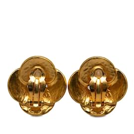 Chanel-Orecchini a clip con trifoglio arabesco CC-D'oro