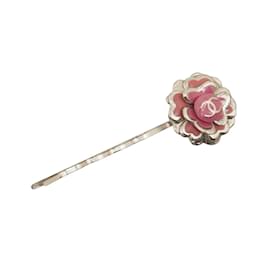 Chanel-Chanel CC Flower Hairpin  Metal Other in Good condition-Silvery
