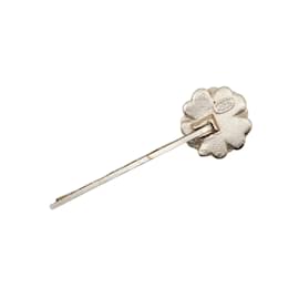 Chanel-CC Flower Hairpin-Silvery