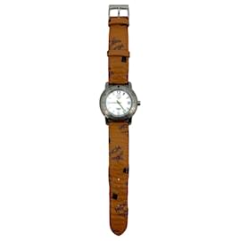 MCM-MCM Herren Armbanduhr Watch Armbanduhr Uhr Swiss Made Titanium Cognac Swiss Made-Mehrfarben