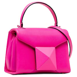 Valentino-Bolsa Valentino Pink Mini One Stud-Rosa