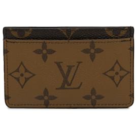 Louis Vuitton-Louis Vuitton Brown Monogram Reverse Card Holder-Brown