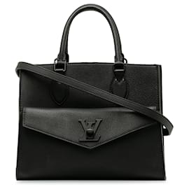 Louis Vuitton-Louis Vuitton Noir Lockme Tote PM-Noir
