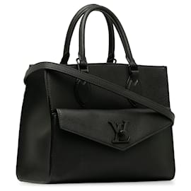 Louis Vuitton-Louis Vuitton Black Lockme Tote PM-Black