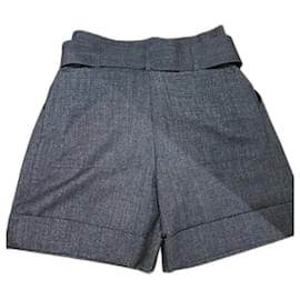 Parosh-Charcoal gray Parosh shorts-Dark grey
