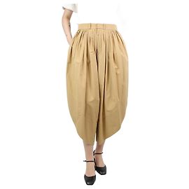 Chloé Calça balão plissada marrom - tamanho UK 8 Marrom