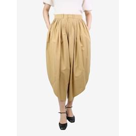 Chloé-Brown pleated balloon trousers - size UK 8-Brown