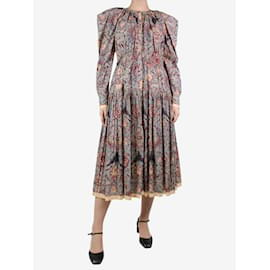 Ulla Johnson-Multicoloured printed dress - size UK 10-Multiple colors