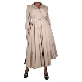 Fendi-Robe chemise ceinturée rose poussiéreux - taille UK 12-Rose