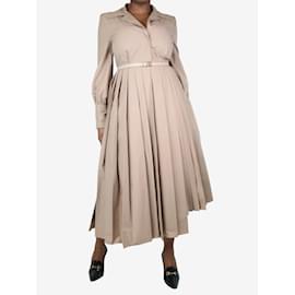 Fendi-Robe chemise ceinturée rose poussiéreux - taille UK 12-Rose
