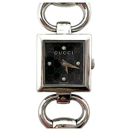 Gucci-Gucci 120 Reloj de dama 4 Reloj de diamantes Reloj Swiss Made Plata Tornabuoni-Plata