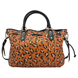 MCM-MCM Drawstring Shoulder Bag Large Cognac LeoPrint Bag Drawstring Shopper-Multiple colors