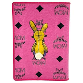 MCM-MCM Rabbit Print Pink Etui Scheckkarten Cardholder Geldbörse Ausweis Cards-Pink