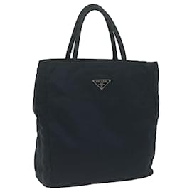 Prada-PRADA Hand Bag Nylon Navy Auth bs11556-Navy blue