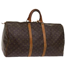 Louis Vuitton-Louis Vuitton Monogram Keepall 55 Sac Boston M41424 Auth LV 64267-Monogramme