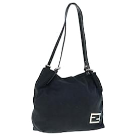 Fendi-FENDI Bandolera Nylon Negro Auth bs11530-Negro