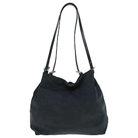 Fendi-FENDI Shoulder Bag Nylon Black Auth bs11530-Black