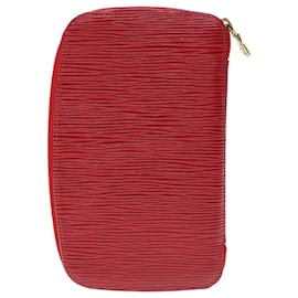 Louis Vuitton-Carteira Epi Agenda Geode LOUIS VUITTON Vermelha M63877 Autenticação de LV 64195-Vermelho