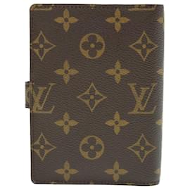 Louis Vuitton-LOUIS VUITTON Monogramm Agenda PM Tagesplaner Cover R.20005 LV Auth 62253-Monogramm