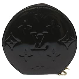 Louis Vuitton-LOUIS VUITTON Vernis Porte Monnaie Ecruil Coin Purse Amarante M91386 auth 64512-Autre