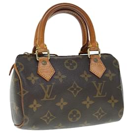 Louis Vuitton-LOUIS VUITTON Monogram Mini Speedy Hand Bag M41534 LV Auth 64391-Monogram