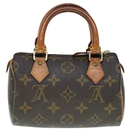Louis Vuitton-LOUIS VUITTON Monogram Mini Speedy Hand Bag M41534 LV Auth 64391-Monogram