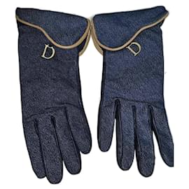 Christian Dior-Gloves-Navy blue