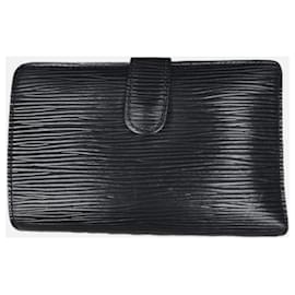 Louis Vuitton-Louis vuitton portefeuille cuir EPI-Noir
