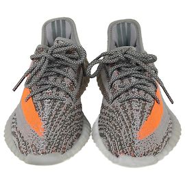 Yeezy X Adidas Grau/Orange Boost 350 V2 Reflektierende Beluga-Sneaker Grau