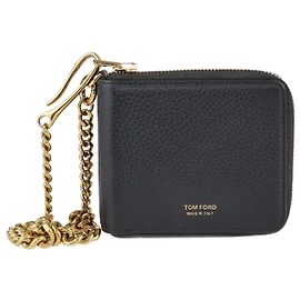 Cartera negra con cadena Zippy de Tom Ford Negro