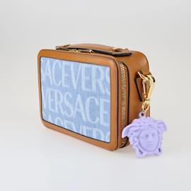 Versace-Versace Logo Printed Small Messenger Bag-Other