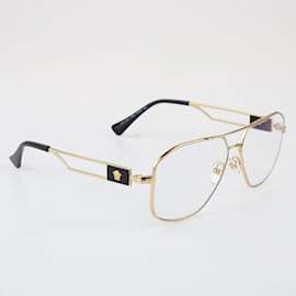 Versace-Versace Black/Gold Ve1287 Eyeglasses-Black