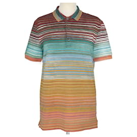 Missoni-Missoni Multicolor Striped Polo Shirt-Multiple colors